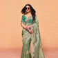 Premium moss chiffon Saree