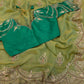 Premium moss chiffon Saree