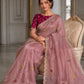 Designer Wedding & Party Wear Soft Fendy Satin silk Saree