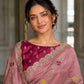 Designer Wedding & Party Wear Soft Fendy Satin silk Saree