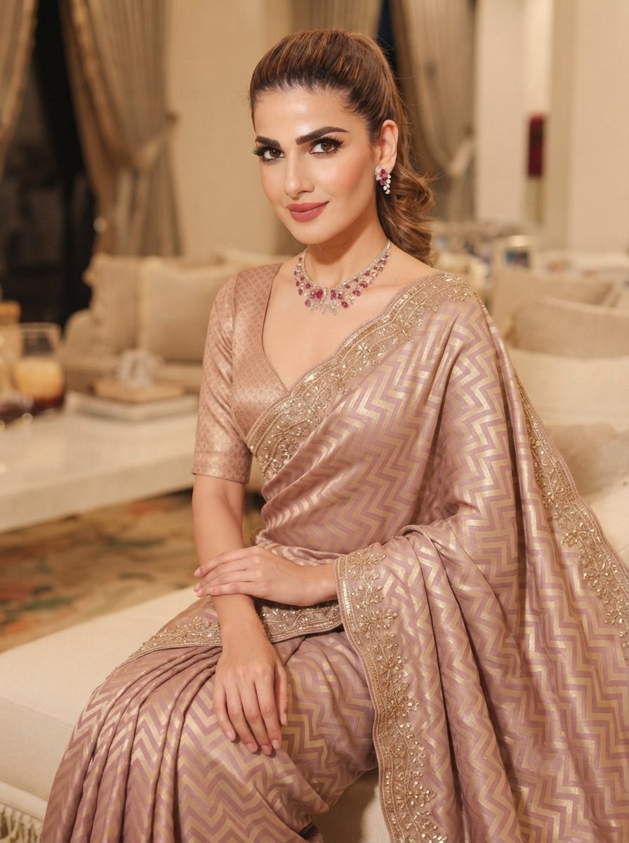 Wedding Wear Pure Kanjivarm Silk Beads Work Saree