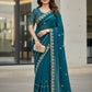 Fandy Satin Silk Designer Embroidery work of 3mm Sequins Saree