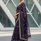 Fandy Satin Silk Designer Embroidery work of 3mm Sequins Saree