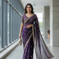 Fandy Satin Silk Designer Embroidery work of 3mm Sequins Saree