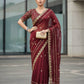 Fandy Satin Silk Designer Embroidery work of 3mm Sequins Saree