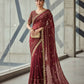 Fandy Satin Silk Designer Embroidery work of 3mm Sequins Saree