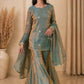Premium Fandy Zari Sequence Embroidery Sarara Set