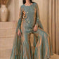 Premium Fandy Zari Sequence Embroidery Sarara Set