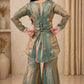 Premium Fandy Zari Sequence Embroidery Sarara Set