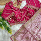 Pure soft Rimzim silk saree with beautiful embroidery