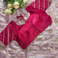 Pure soft Rimzim silk saree with beautiful embroidery