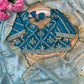 Pure soft Rimzim silk saree with beautiful embroidery