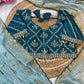 Pure soft Rimzim silk saree with beautiful embroidery