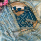 Pure soft Rimzim silk saree with beautiful embroidery