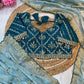 Pure soft Rimzim silk saree with beautiful embroidery