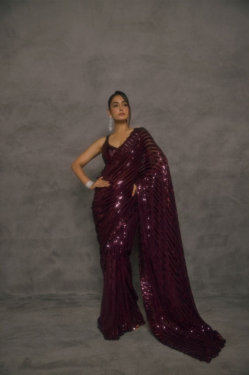 New Bollywood BlockBuster Design Launching sequence saree