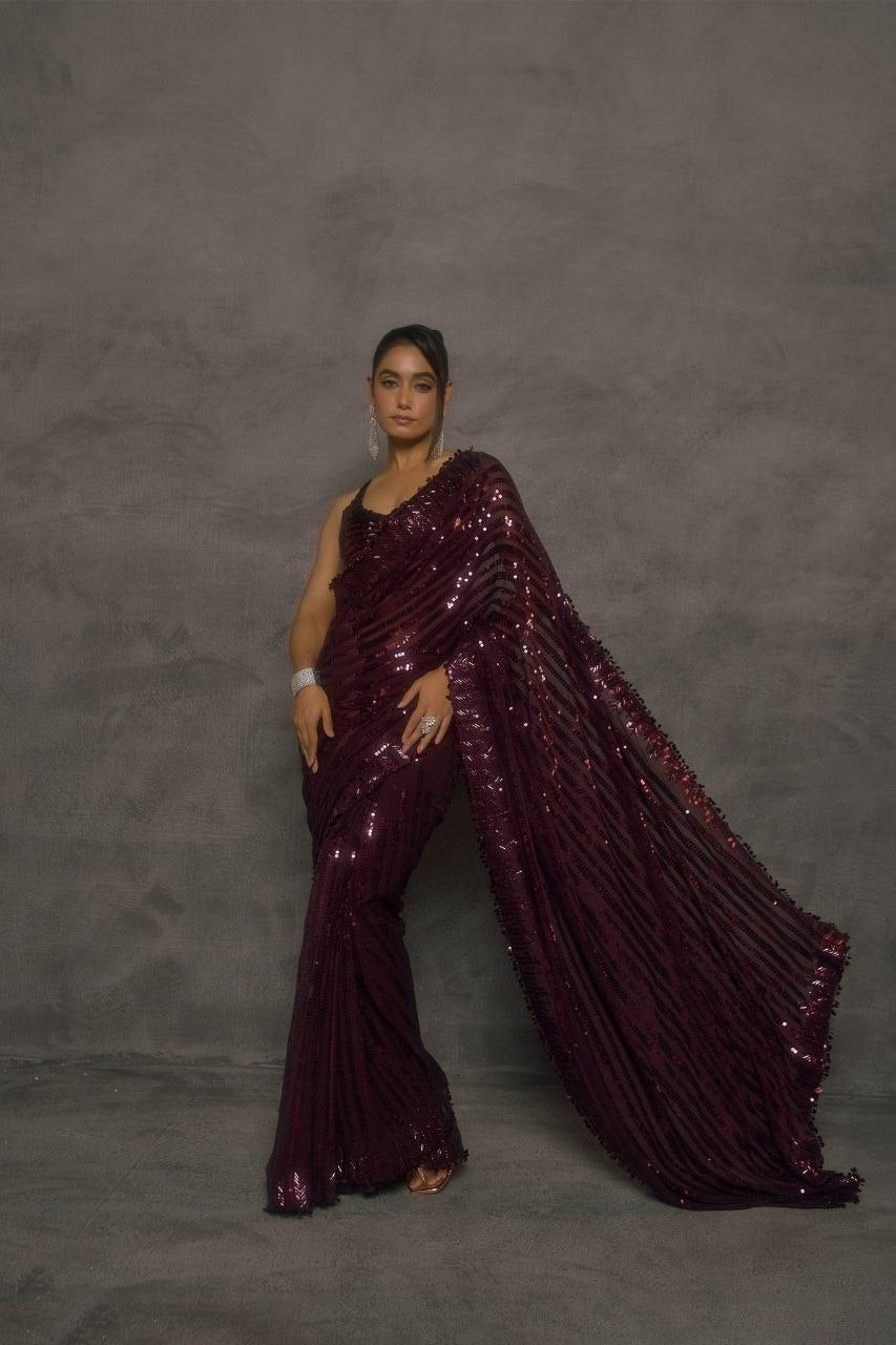 New Bollywood BlockBuster Design Launching sequence saree
