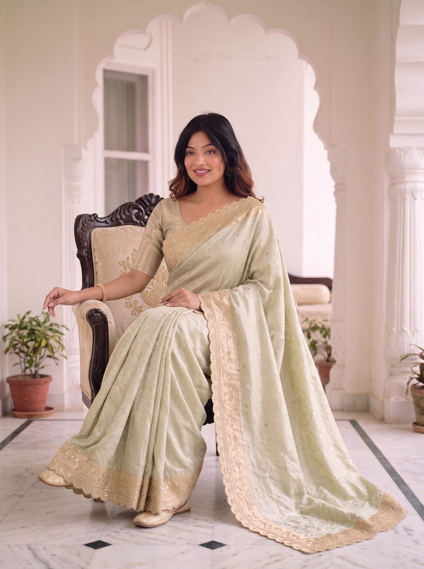 Wedding Wear Pure Kanjivarm Silk Work Saree