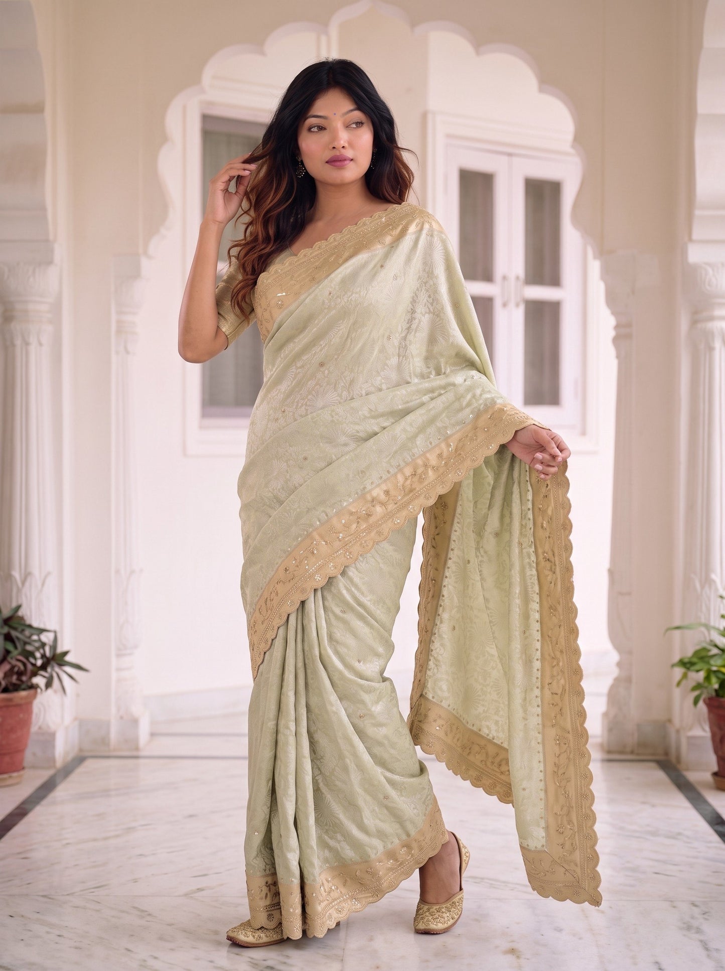 Wedding Wear Pure Kanjivarm Silk Work Saree