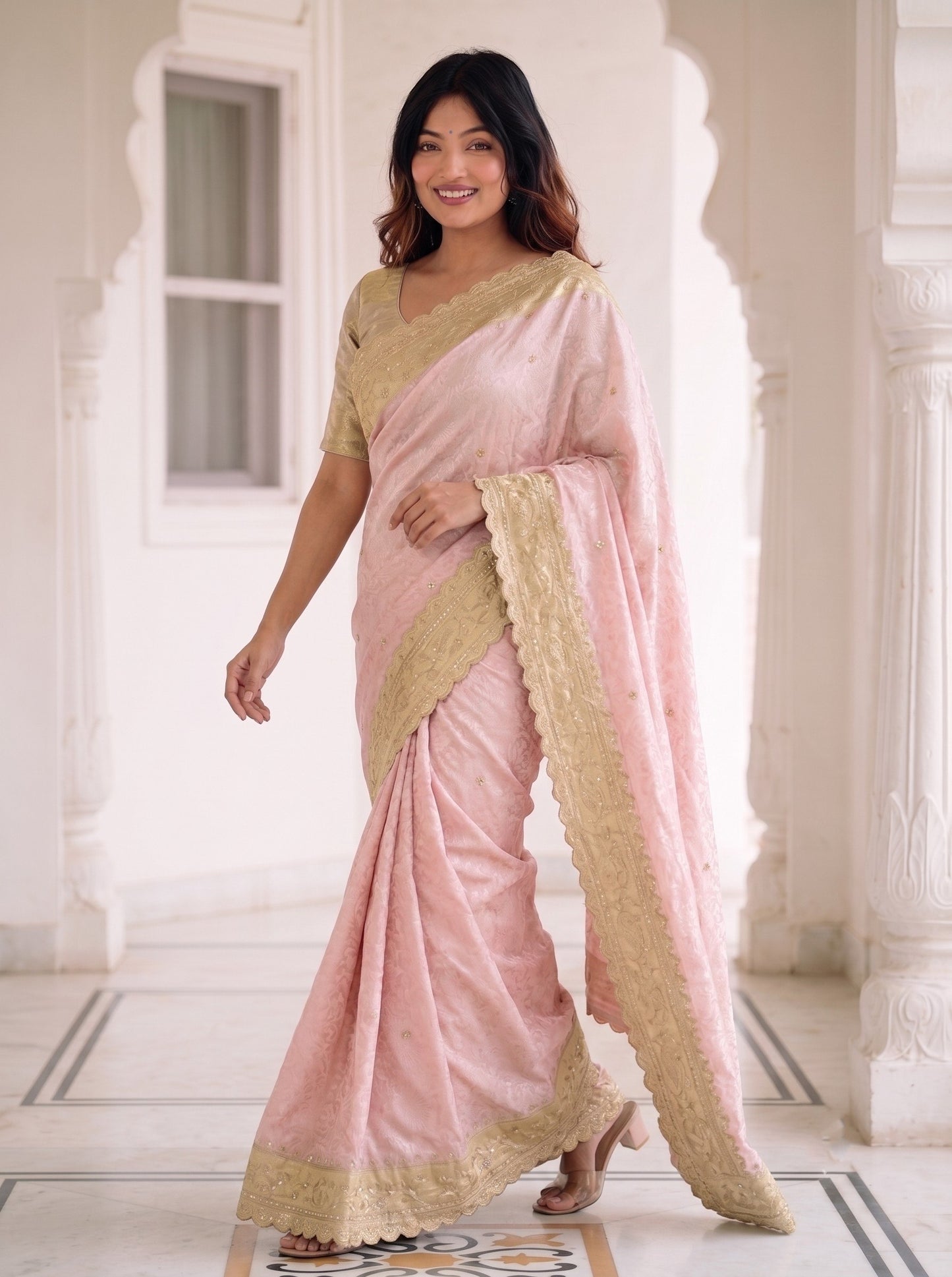 Wedding Wear Pure Kanjivarm Silk Work Saree