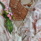 Soft & pure georgette fabric with floral prints embroidery saree