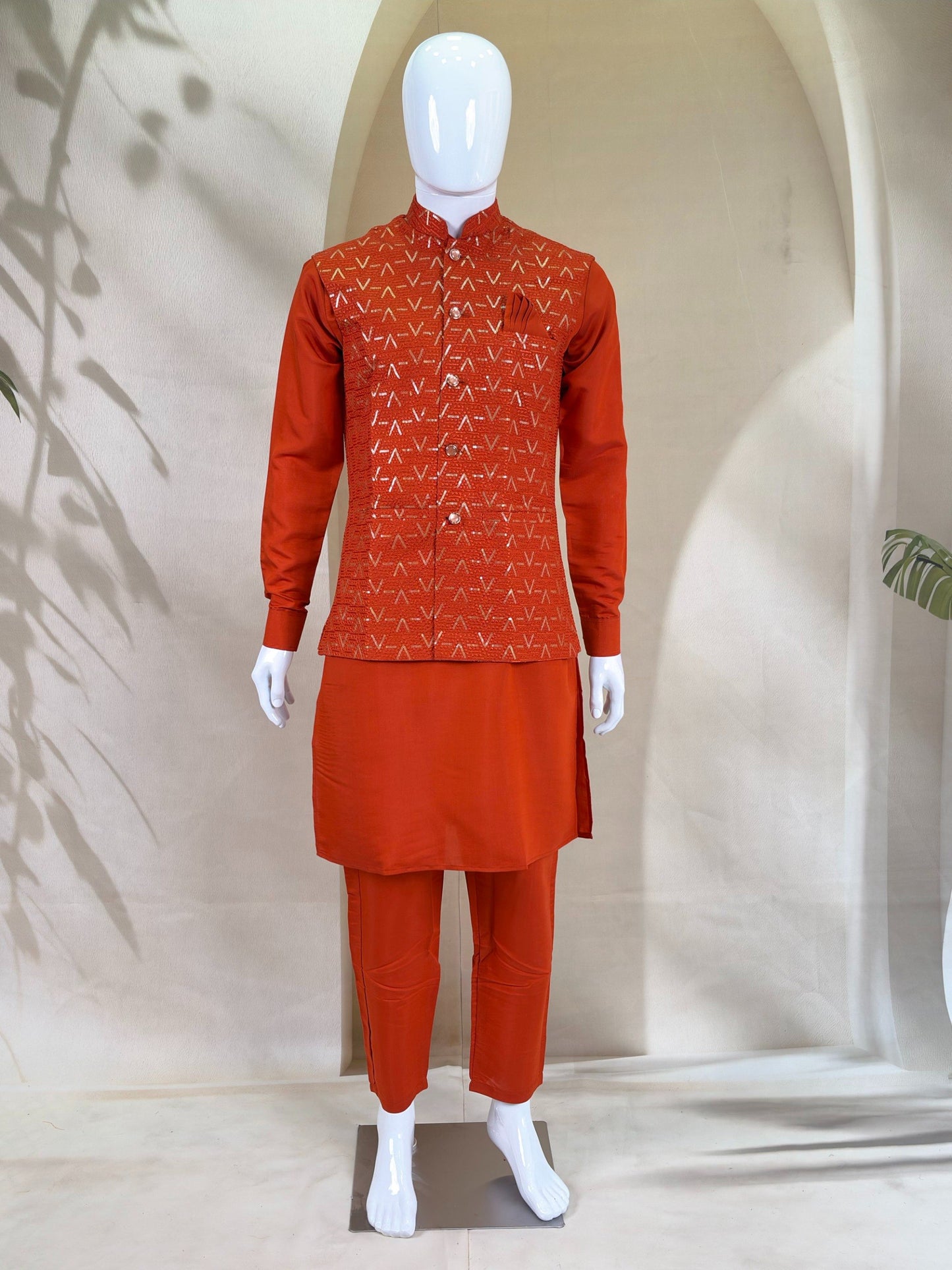 Premium Men’s Koti Kurta Set