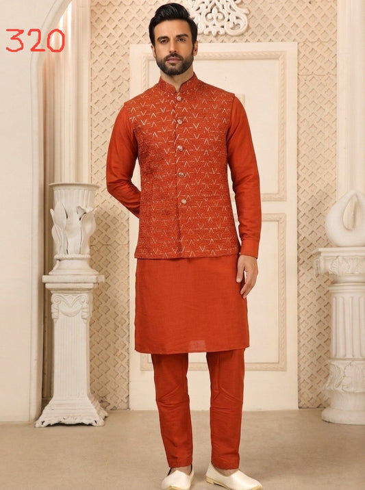 Premium Men’s Koti Kurta Set
