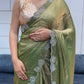 LOVING HART DIAMOND WORK BORDER SPACE SILK SAREE