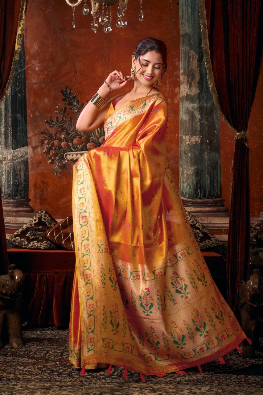 Premium Tissue Silk Saree Collection