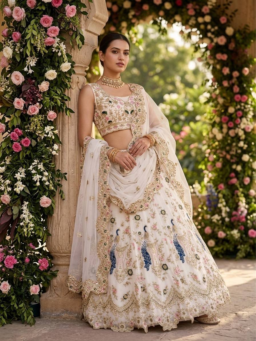 Launching the 3.5 Meter Flare Fox Georgette Lehenga