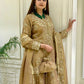 Launching New Đěsigner Party Wear Look Pur Nc Moss Silk Top & Palazzo With Dupatta