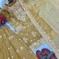 Launching New Đěsigner Party Wear Look Pur Nc Moss Silk Top & Palazzo With Dupatta