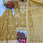 Launching New Đěsigner Party Wear Look Pur Nc Moss Silk Top & Palazzo With Dupatta