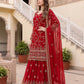 Faux Georgeet Embroidery Thread Sequence Zari