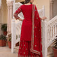 Faux Georgeet Embroidery Thread Sequence Zari
