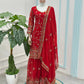 Faux Georgeet Embroidery Thread Sequence Zari