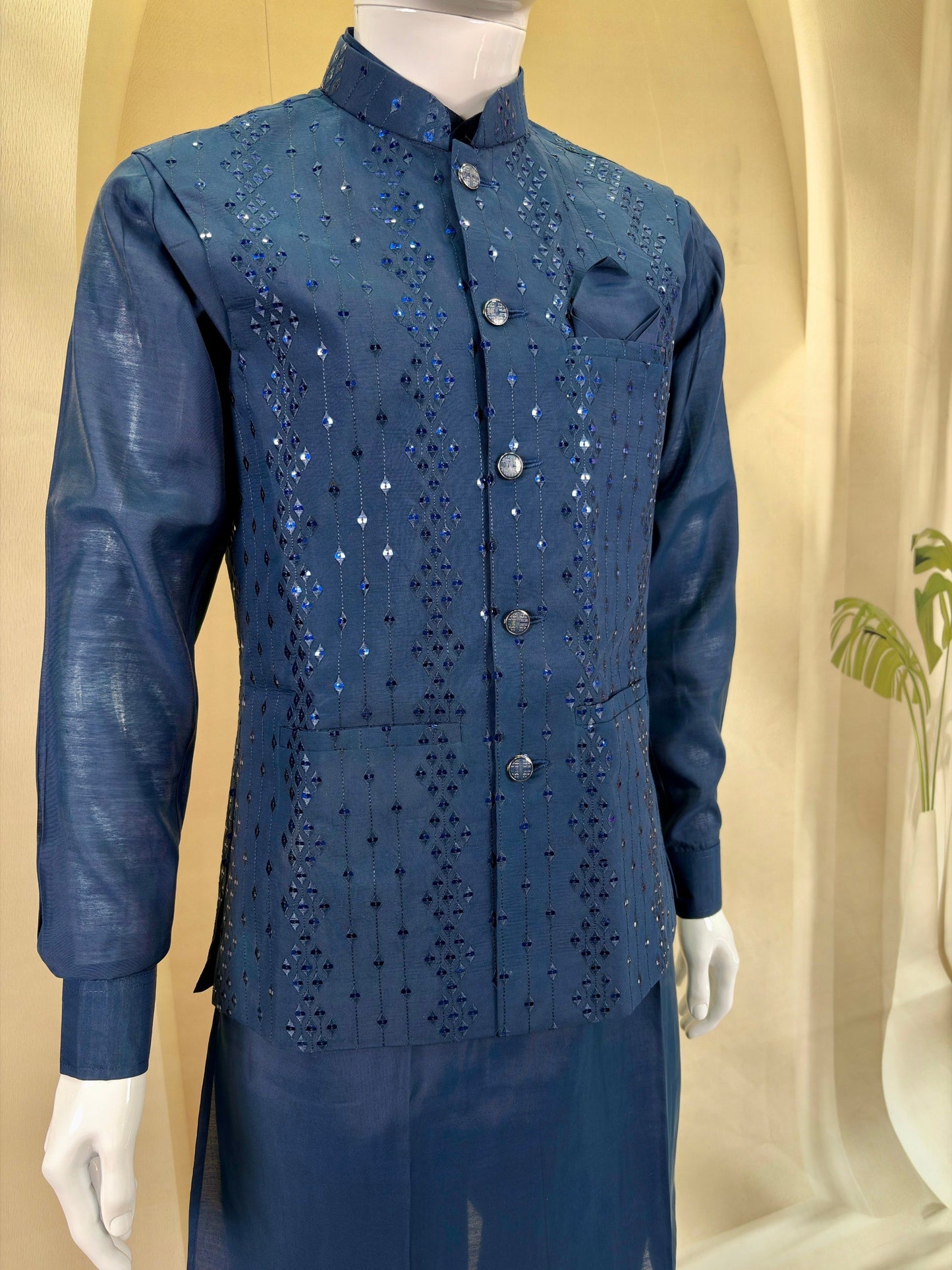 Premium Men’s Koti Kurta Set