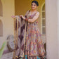 Digital printed Jimy organza silk suit