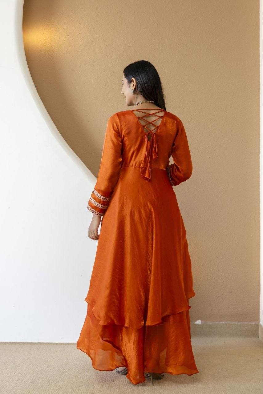 New Ready-made Collection With Fandy Silk Gown