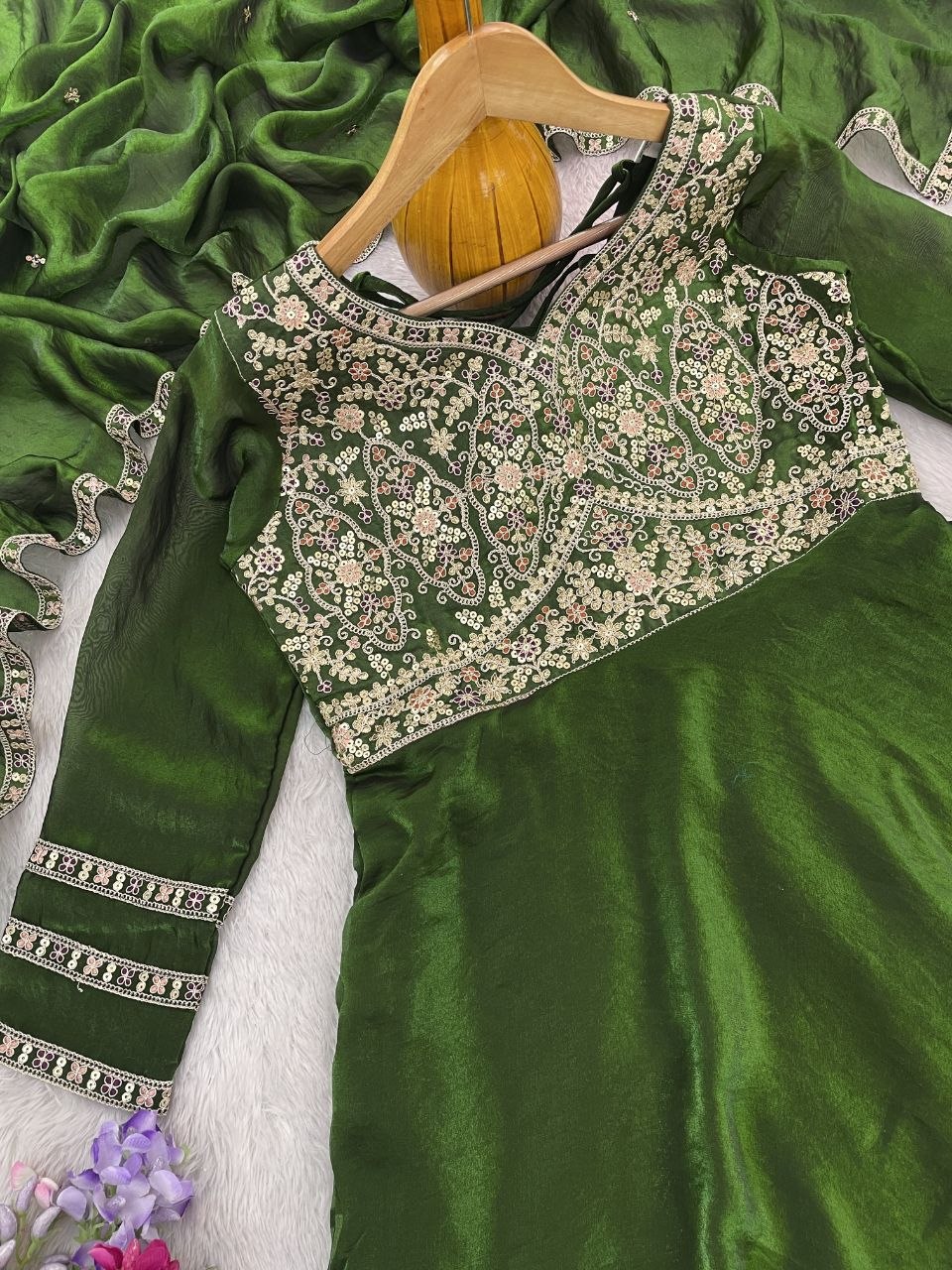 New Ready-made Collection With Fandy Silk Gown