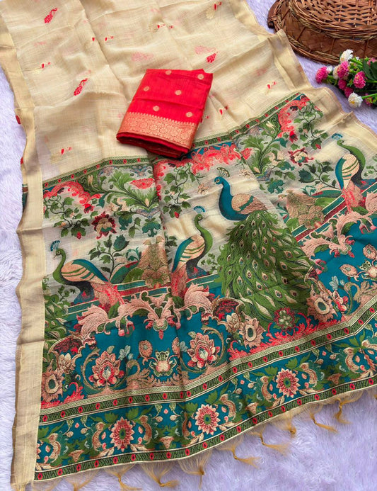 PURE JAMDANI SILK SAREE