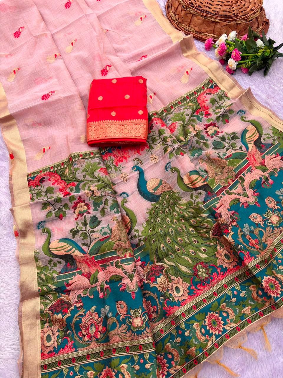 PURE JAMDANI SILK SAREE