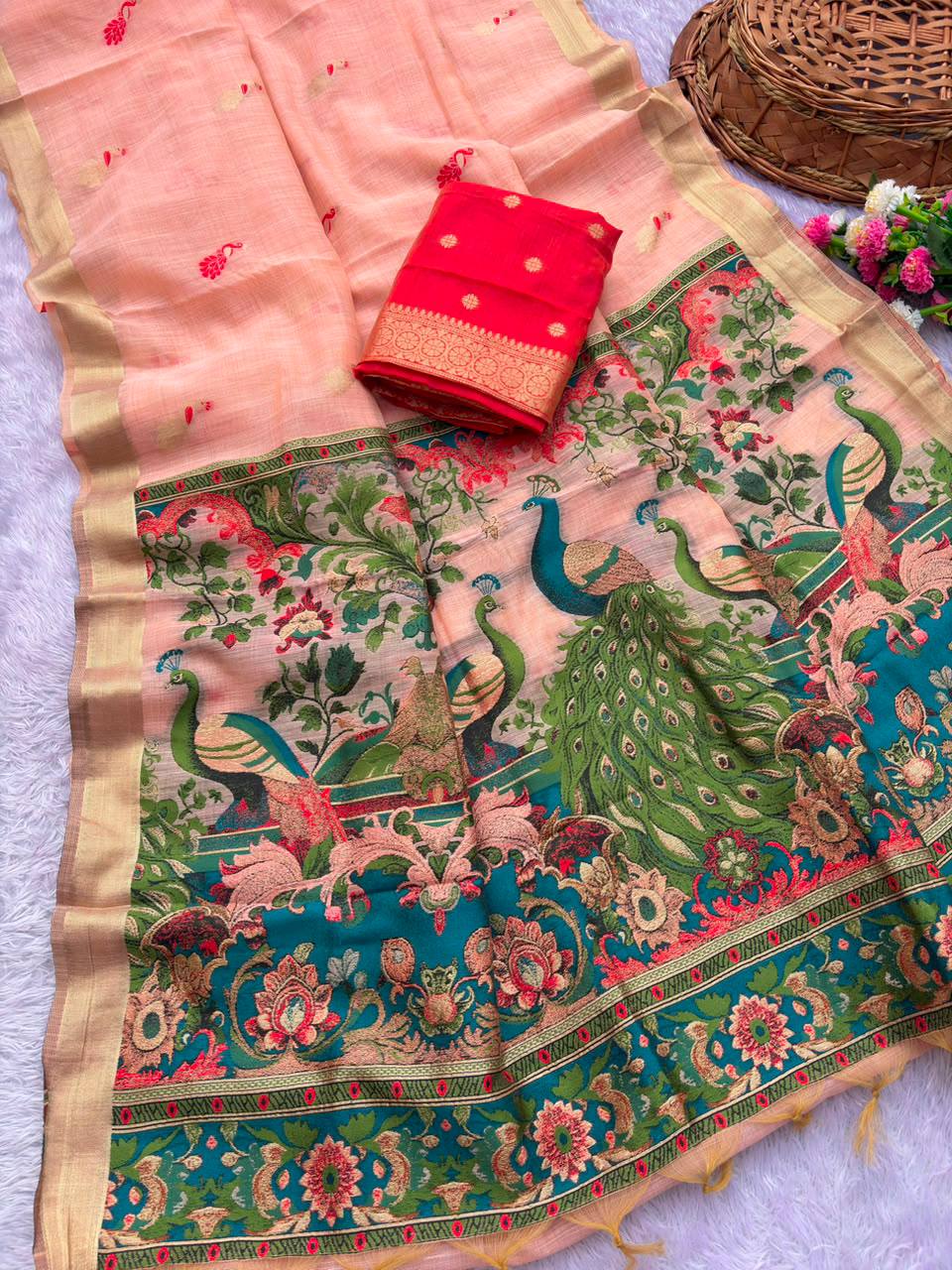 PURE JAMDANI SILK SAREE