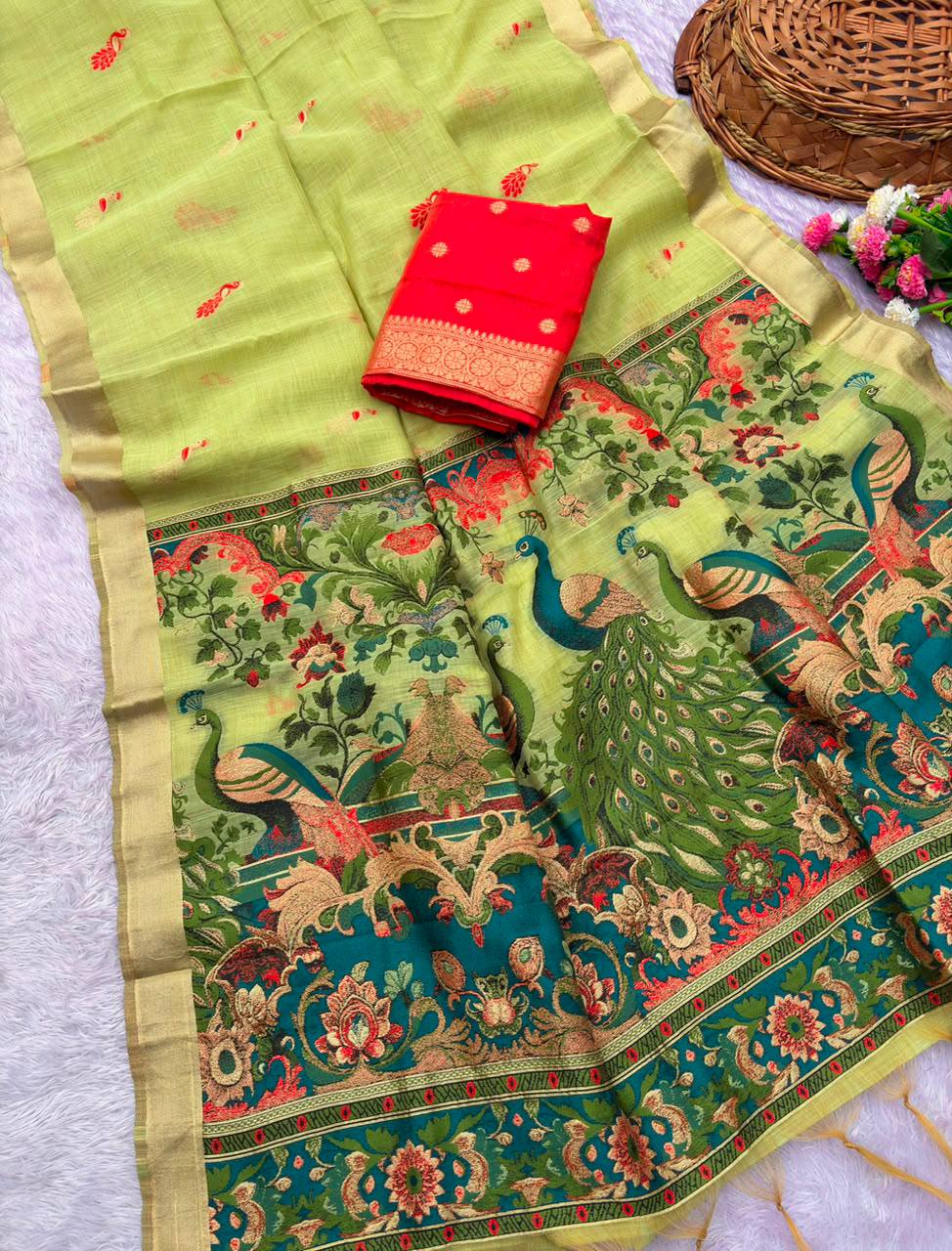 PURE JAMDANI SILK SAREE