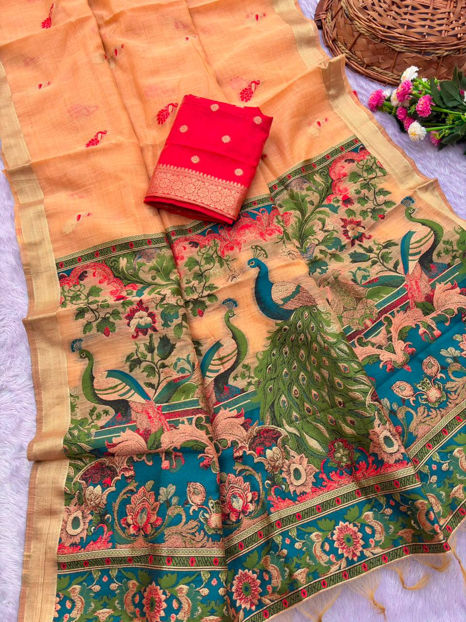 PURE JAMDANI SILK SAREE