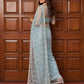 Net Bidds sequence pearls Embroidery Work Saree