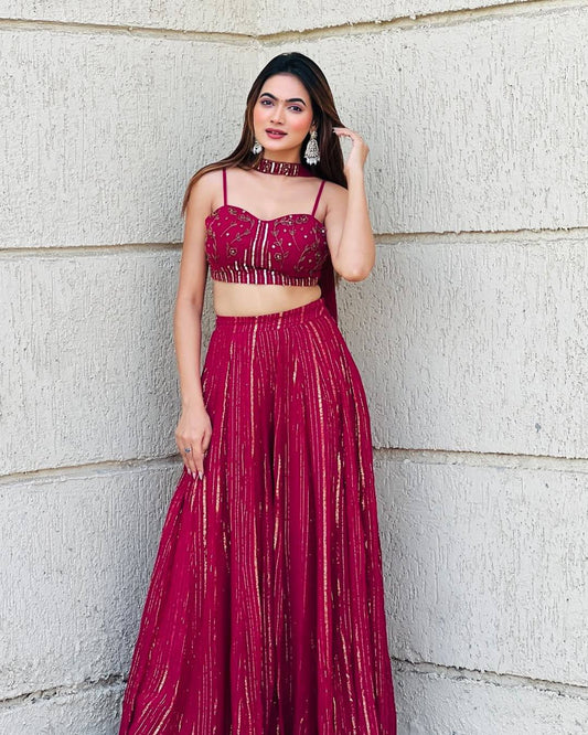 Pure viscose Georgette lining lehenga