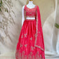 Soft & Flowing Chinon Elegant Zari Dori & Sequence Embroidery Lehenga