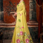 Khadi Cotton Multi Colour Extract Design Saree