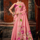 Khadi Cotton Multi Colour Extract Design Saree